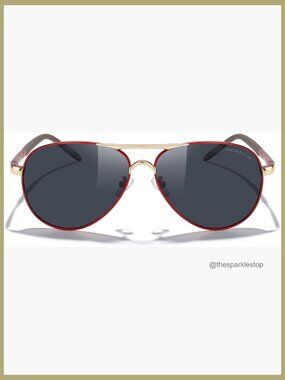 Metal Aviator Sunglasses Polarized UV400 Protection Driving